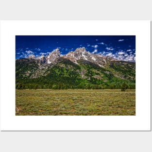 Grand Teton Mountain Range Posters and Art